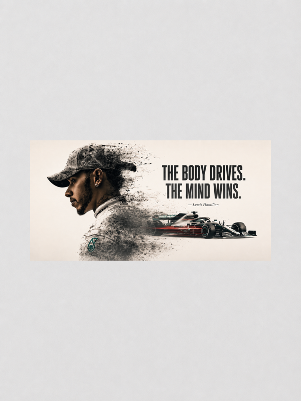 LEWIS HAMILTON - THE BODY DRIVES, THE MIND WINS