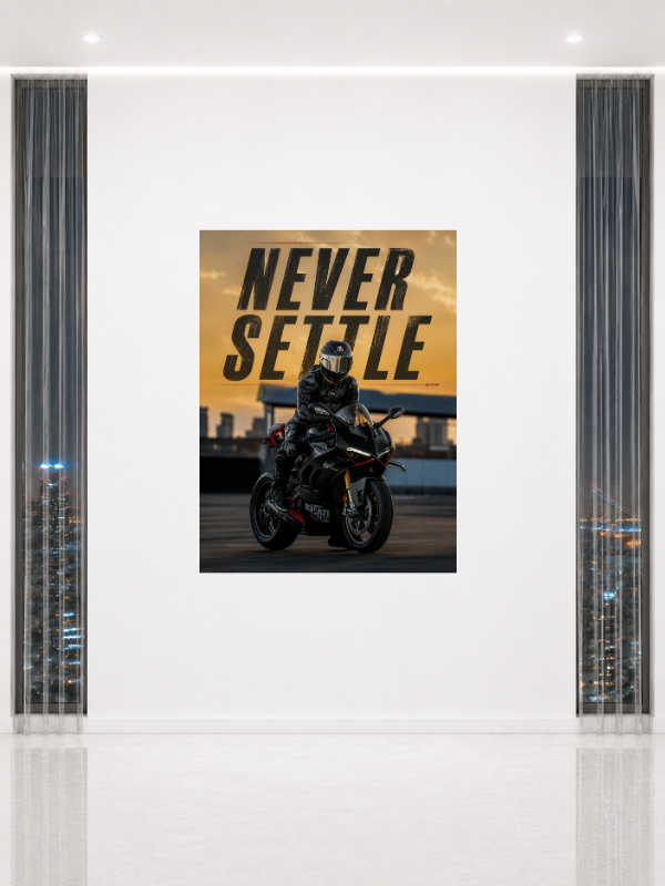 NEVER SETTLE