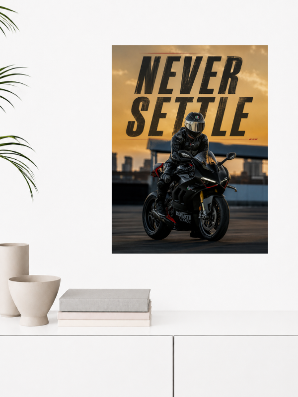 NEVER SETTLE
